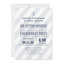 Nautical Engagement Party invitations