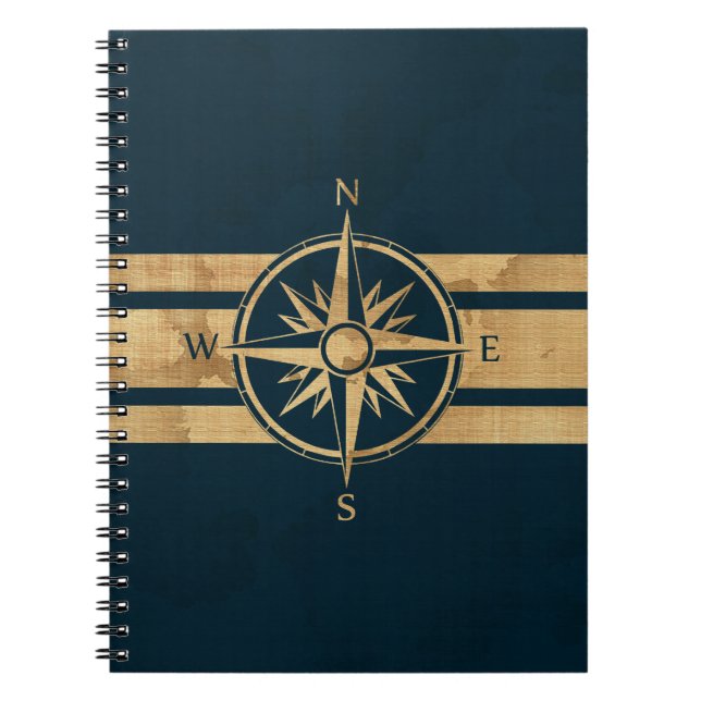 Nautical Explorer Compass Notebook (Front)