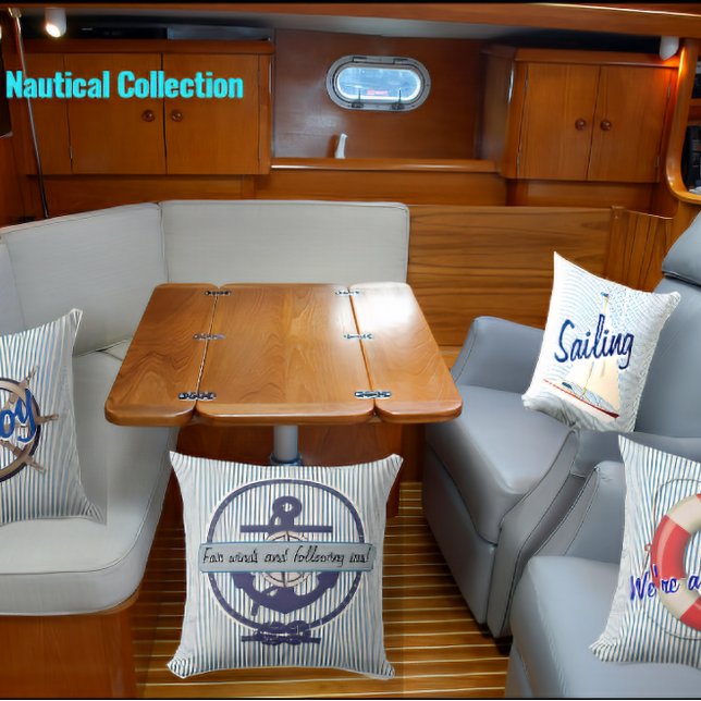 Nautical "Fair winds and following seas"  Cushion (Creator Uploaded)