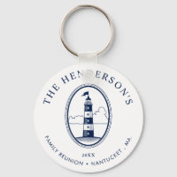 Nautical Family Reunion Lighthouse White|Navy