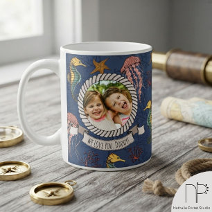Nautical Father's Day Photo Coffee Mug