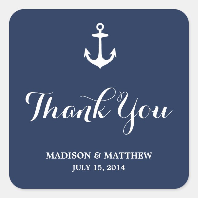 Nautical | Favour Stickers (Front)
