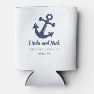 Nautical Favours The Adventure Begins Can Cooler