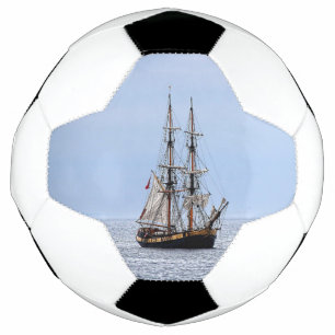 Nautical Fishing Boat Blue Skies Football