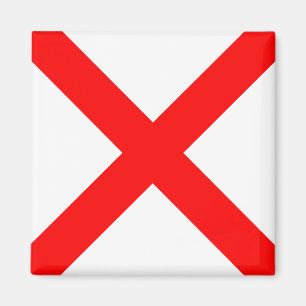 Nautical Flag Alphabet Sign Letter V (Victor) Magnet