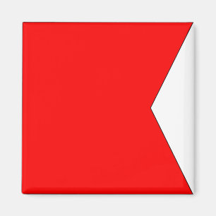 Nautical Flag "B" Bravo Magnet