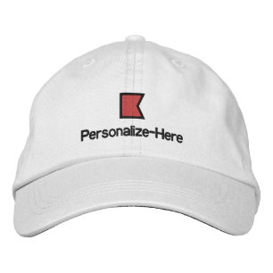 Nautical Flag "B" Personalised Boater's Hat