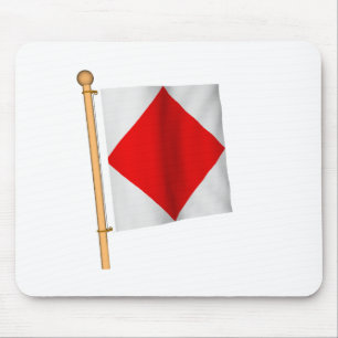 Nautical Flag 'F' Mouse Mat