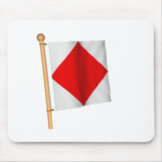 Nautical Flag 'F' Mouse Mat
