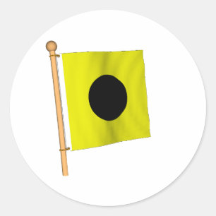 Nautical Flag 'I' Classic Round Sticker