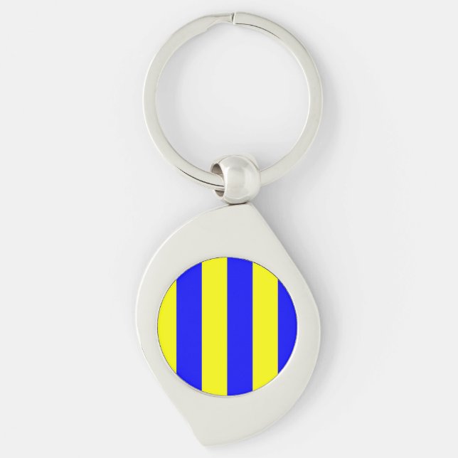 Nautical Flag Letter G (Golf) Key Ring (Front)