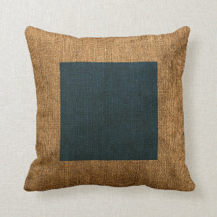 Nautical Flag Letter S Rustic Cushion