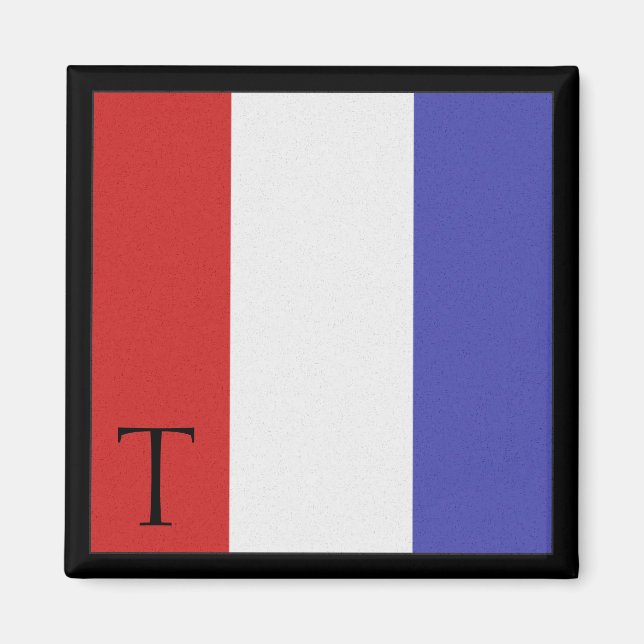 Nautical Flag Magnet Alphabet Letter T (Front)