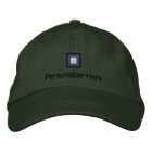 Nautical Flag "P" Personalised Boater's Hat Embroi