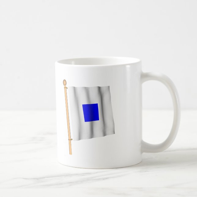 Nautical Flag 'S' Coffee Mug (Right)