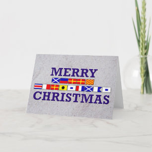 Nautical Flag - Sandy Christmas Card
