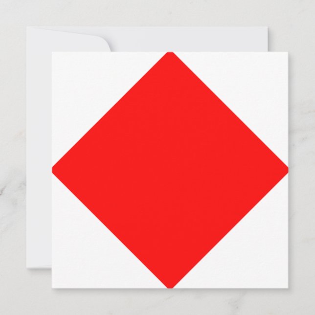 Nautical Flag Signal Foxtrot Letter F (Front)