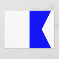 Nautical Flag Signal Letter A (Alfa)