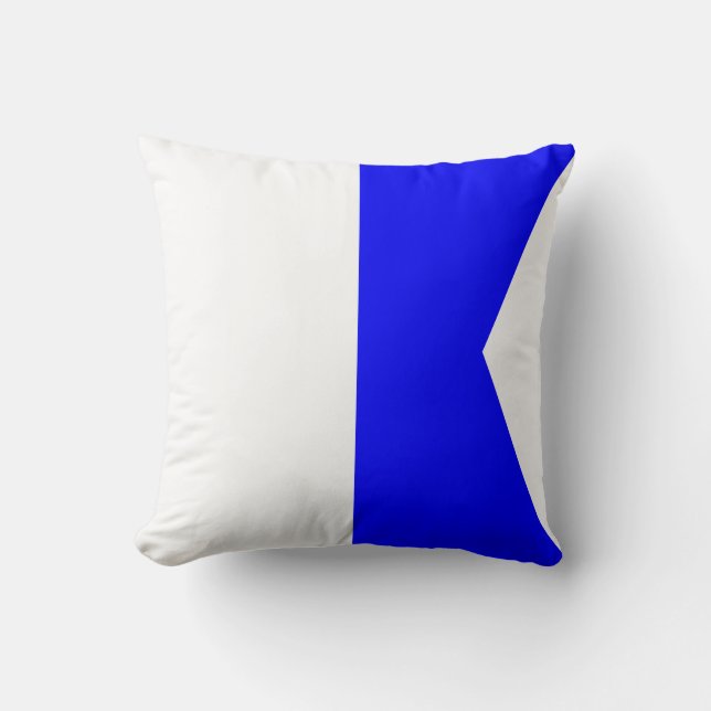Nautical Flag Signal Letter A Cushion (Front)