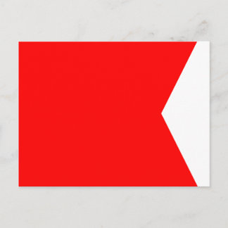 Nautical Flag Signal Letter B (Bravo) Postcard