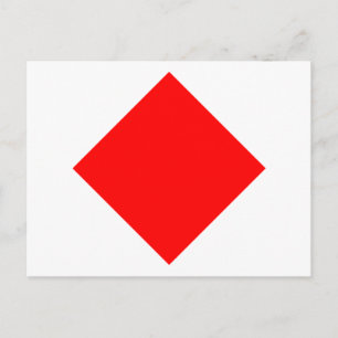 Nautical Flag Signal Letter F Postcard