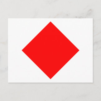 Nautical Flag Signal Letter F Postcard