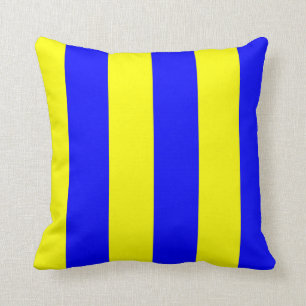 Nautical Flag Signal Letter G (Golf) Cushion