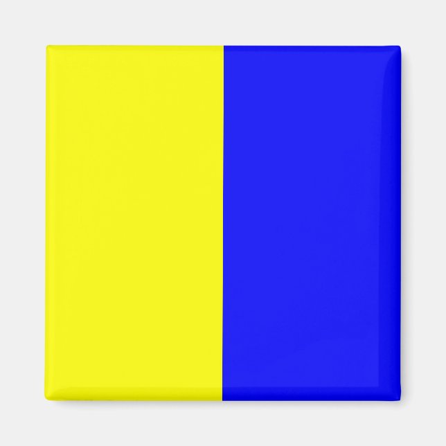 Nautical Flag Signal Letter K (Kilo) Magnet (Front)