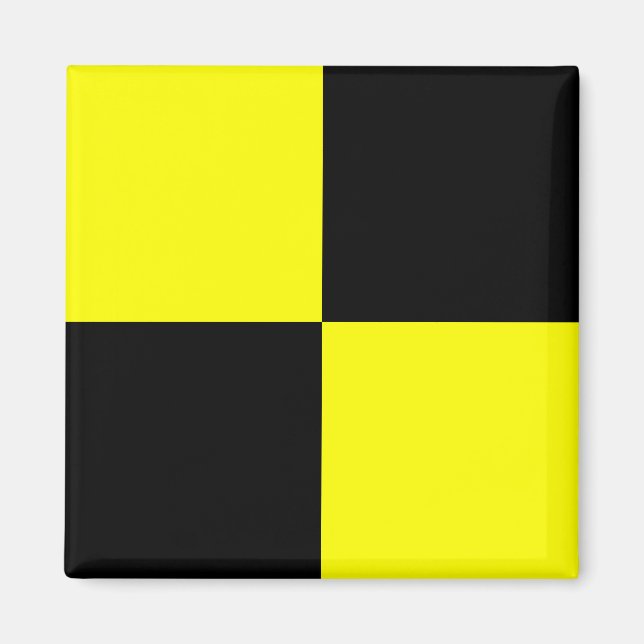 Nautical Flag Signal Letter L (Lima) Magnet (Front)