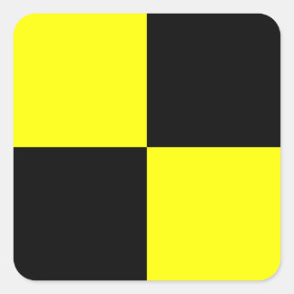 Nautical Flag Signal Letter L (Lima) Square Sticker