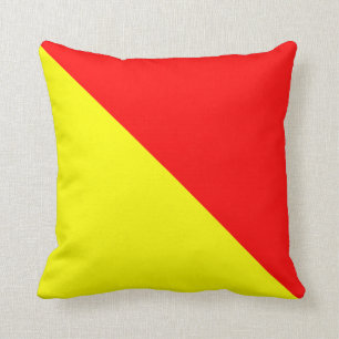 Nautical Flag Signal Letter O Oscar Cushion
