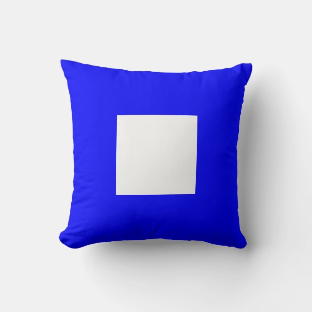 Nautical Flag Signal Letter P Papa Cushion (Front)