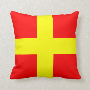 Nautical Flag Signal Letter R Romeo Cushion