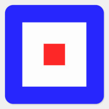 Nautical Flag Signal Letter W (Whiskey)