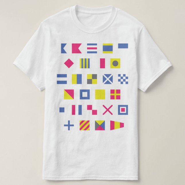 Nautical Flag T-Shirt (Design Front)