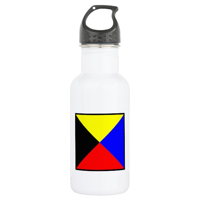 Nautical flag ZULU 532 Ml Water Bottle (Front)