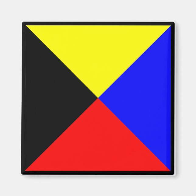 Nautical flag ZULU Magnet (Front)