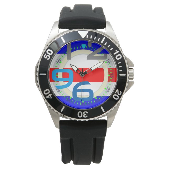 Nautical Flags Alphabet Letter C Charlie Watch (Front)