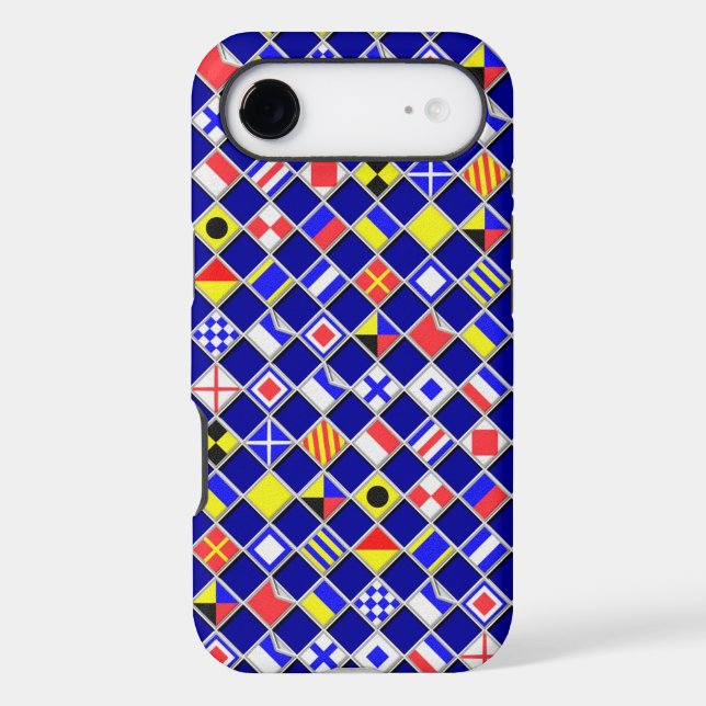 Nautical Flags Checkered Pattern (Back)