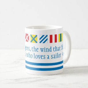 Nautical Flags Maritime Signals Nautical Toast Mug