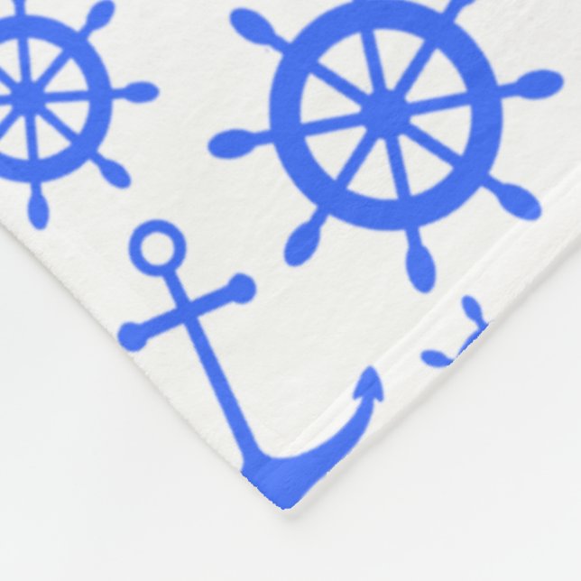 Nautical Fleece Blanket (Corner)