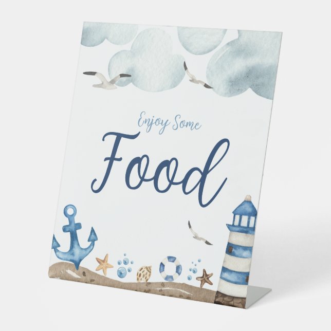 Nautical Food Baby Shower Sign (Front)