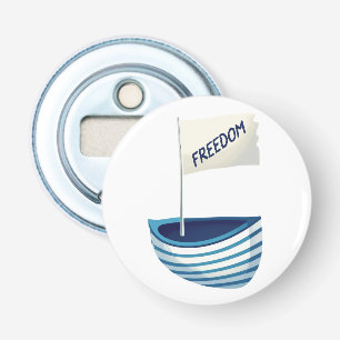 Nautical Freedom Boat Bottle Opener