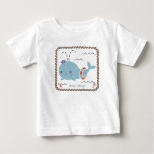 Nautical Friends - Whale Baby T-Shirt