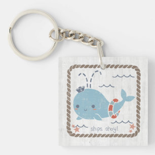 Nautical Friends - Whale Key Ring