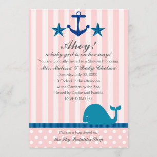 Nautical Girl Invitation