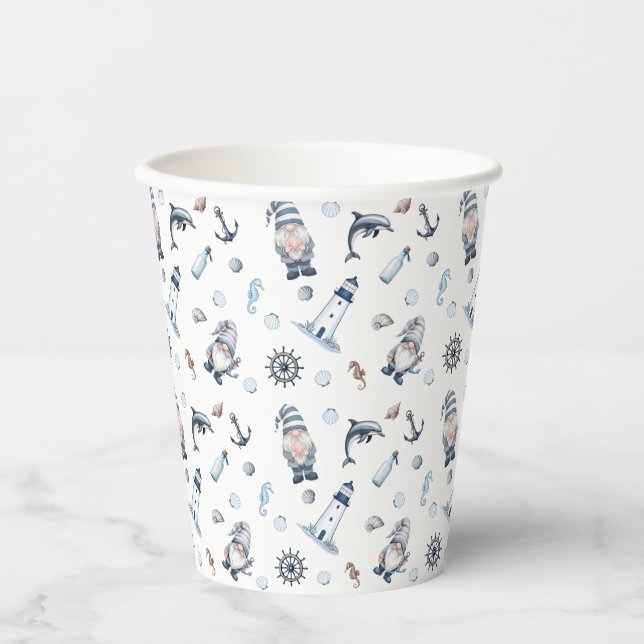 Nautical Gnomes! Paper Cups (Front)