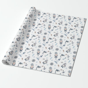 Nautical Gnomes! Wrapping Paper