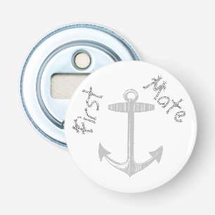 Nautical Grey Anchor Bottle Opener