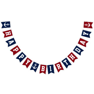 Nautical Happy Birthday Bunting